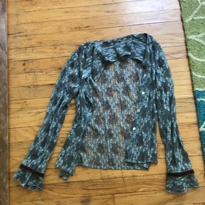 Sheer lacy jacket